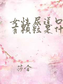 女性尿道口摸着有颗粒是什么