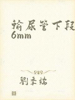 输尿管下段结石6mm