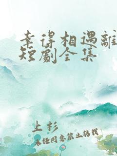 幸得相遇离婚时短剧全集