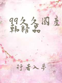 99久久国产日韩精品