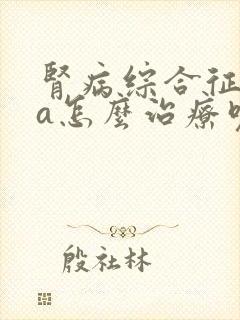 肾病综合征iga怎么治疗呢