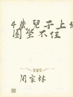 4岁儿子上幼儿园坐不住