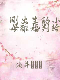 刚出生的小孩父母离婚判给谁