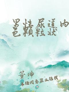 男性尿道内有白色颗粒状