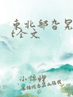 东北那旮旯txt全文