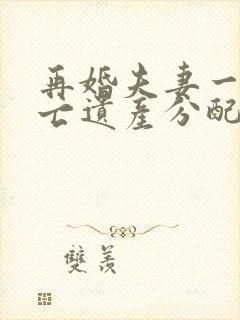 再婚夫妻一方死亡遗产分配