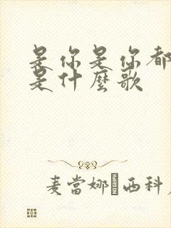 是你是你都是你是什么歌