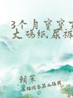 3个月宝宝穿多大码纸尿裤