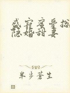 盛宠蜜爱总裁的隐婚甜妻