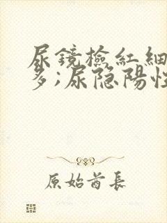 尿镜检红细胞增多;尿隐阳性