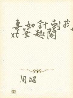 妻如针刺我心txt笔趣阁