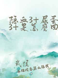 隐血3+尿蛋白3+是怎么回事