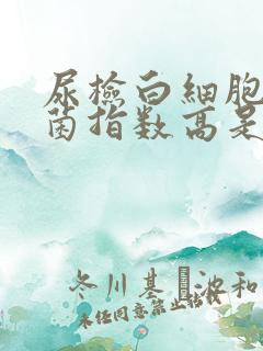 尿检白细胞,细菌指数高是怎么回事