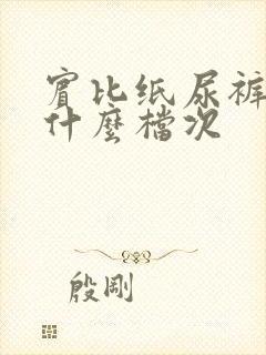 宾比纸尿裤属于什么档次