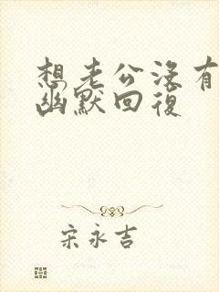 想老公没有怎么幽默回复