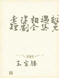 幸得相遇离婚时短剧全集免费