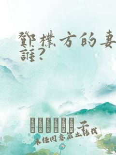 邓朴方的妻子是谁?