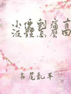 小便刺痛有黄色液体怎么回事