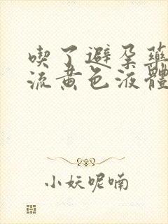 吃了避孕药下面流黄色液体是什么原因