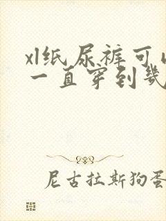 xl纸尿裤可以一直穿到几个月