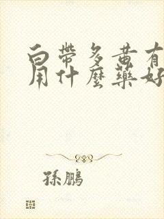 白带多黄有异味用什么药好