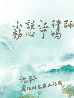 小说江律师今天动心了吗