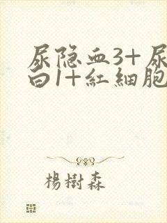 尿隐血3+尿蛋白1+红细胞高