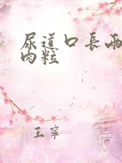 尿道口长两个小肉粒