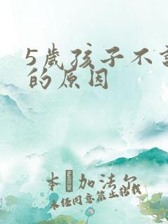 5岁孩子不说话的原因