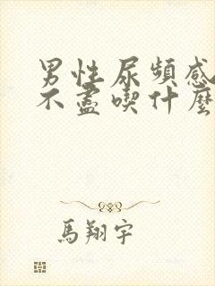 男性尿频感觉尿不尽吃什么药