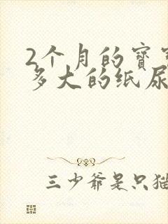 2个月的宝宝用多大的纸尿裤