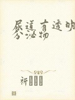 尿道有透明液体分泌物