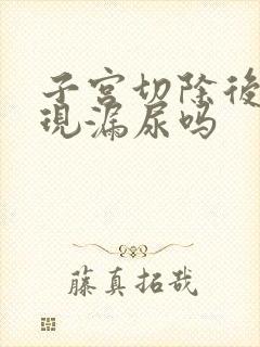 子宫切除后会出现漏尿吗