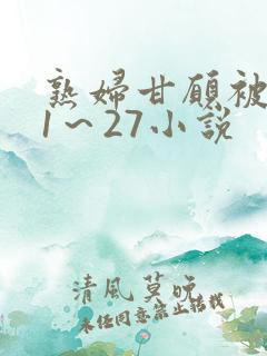 熟妇甘愿被调教1～27小说