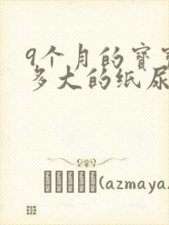 9个月的宝宝穿多大的纸尿裤