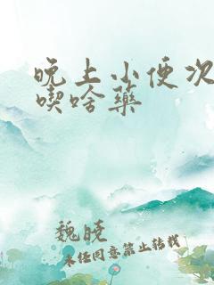 晚上小便次数多吃啥药