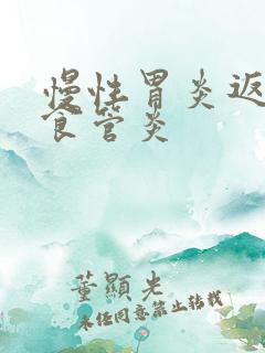 慢性胃炎返流性食管炎