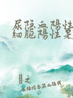 尿隐血阳性尿白细胞阳性是怎么回事