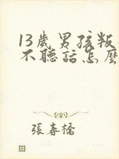 13岁男孩叛逆不听话怎么办