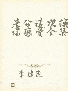 老公这次换我跟你恋爱全集