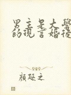 男主是大学教授的现言婚后的小说