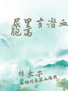 尿里有潜血红细胞高