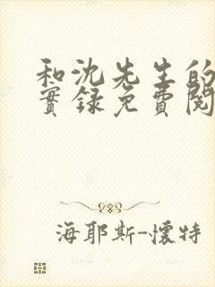 和沈先生的恋爱实录免费阅读