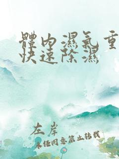 体内湿气重怎么快速除湿