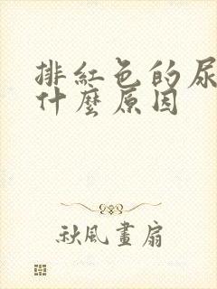 排红色的尿液是什么原因