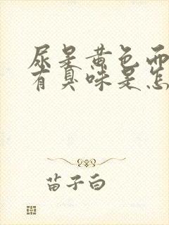 尿是黄色而且还有臭味是怎么回事