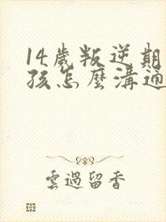 14岁叛逆期男孩怎么沟通