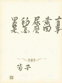 男的尿黄有异味是怎么回事