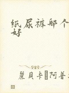 纸尿裤哪个牌子好