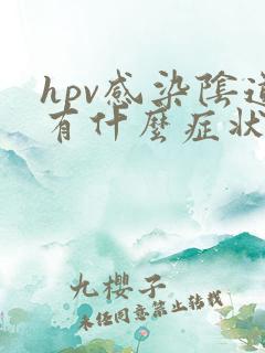 hpv感染阴道有什么症状
